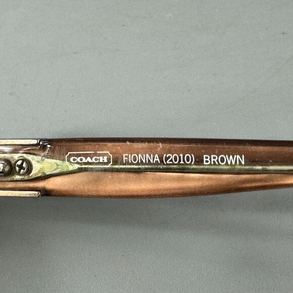 Coach Women's Eyeglasses Fionna 2010 Brown Rectangular Frame 49[]16 130 - Picture 10 of 12